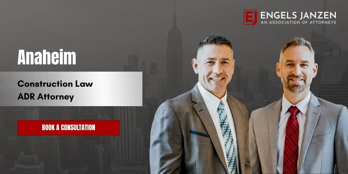 Anaheim Construction Law ADR Attorney
