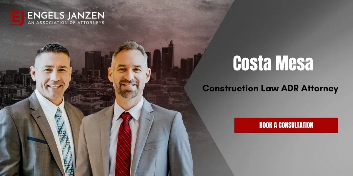 Costa Mesa Construction Law ADR Attorney