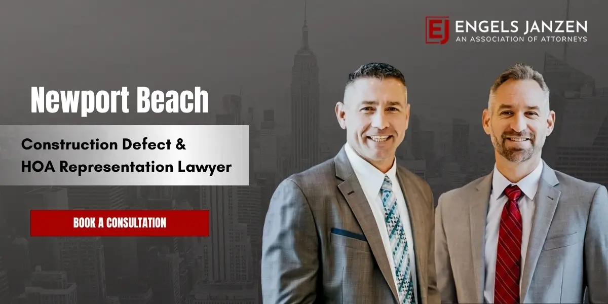 Newport Beach Construction Defect & HOA Representation Lawyer
