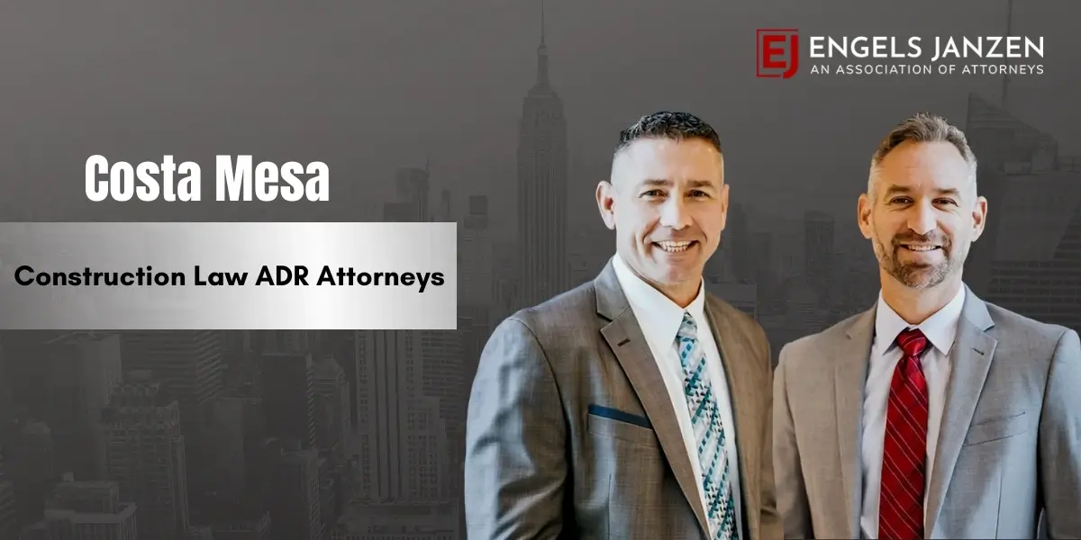 Costa Mesa Construction Law ADR Attorney