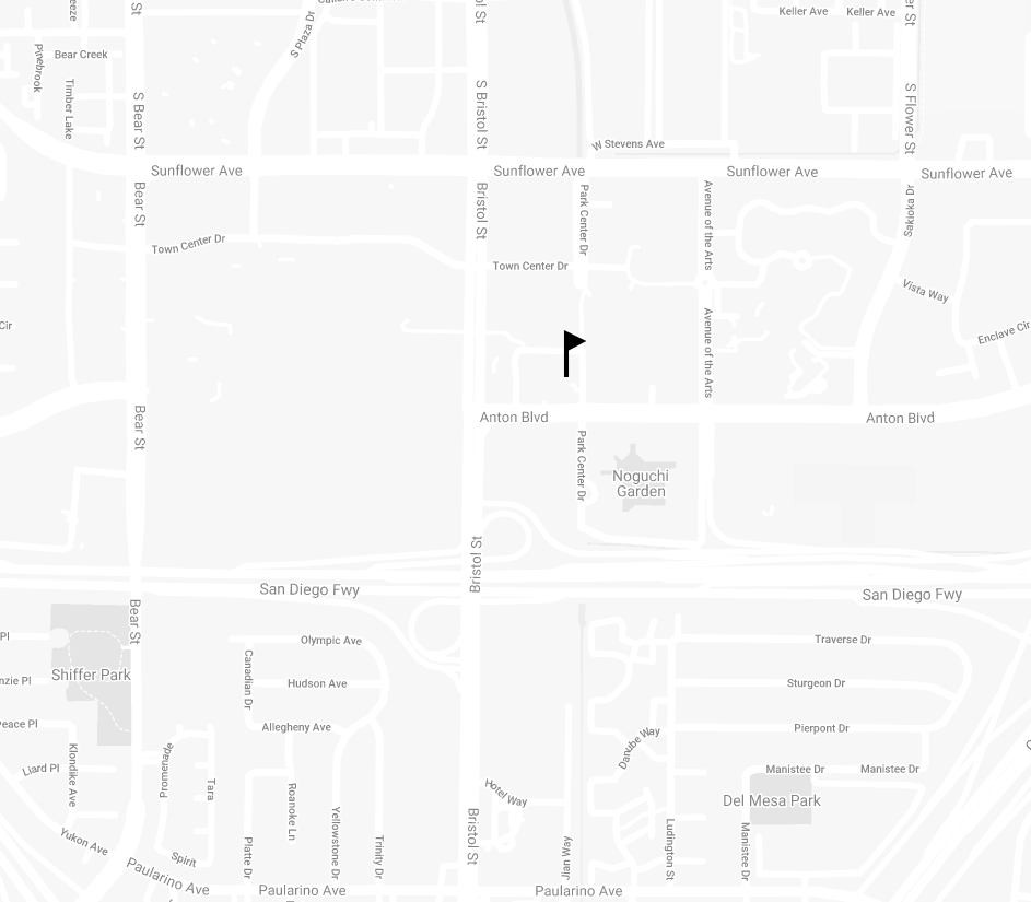 Map to attorney's office in Costa Mesa, California